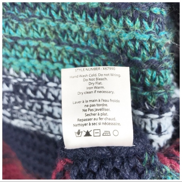 Xirena Colorful Stripe Alpaca Blend Sweater Size Large - Picture 8 of 8